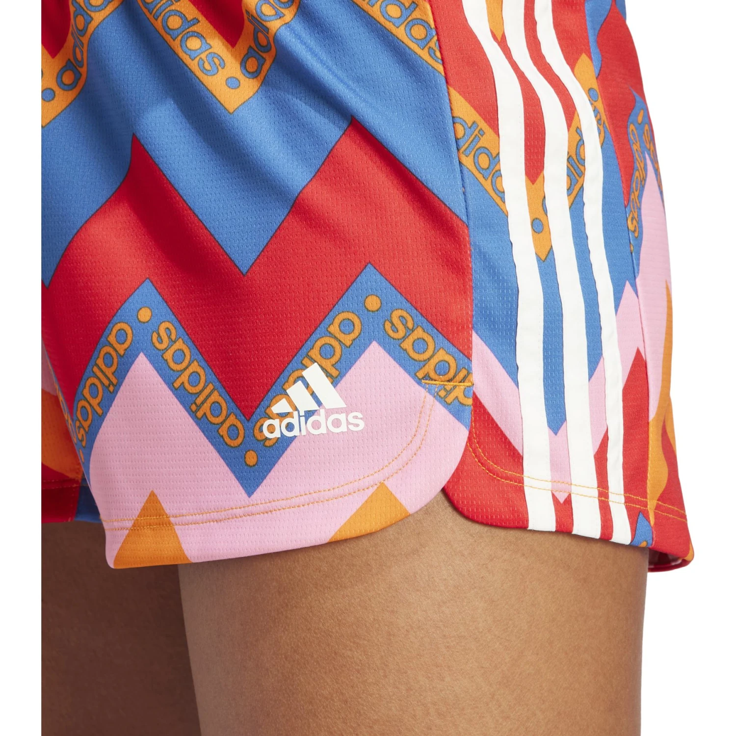 Adidas Farm Shorts Dames - Vivid Red/universe Orange IM2377 8 Adidas Farm Shorts Dames - Vivid Red/universe Orange IM2377 - Afbeelding 6