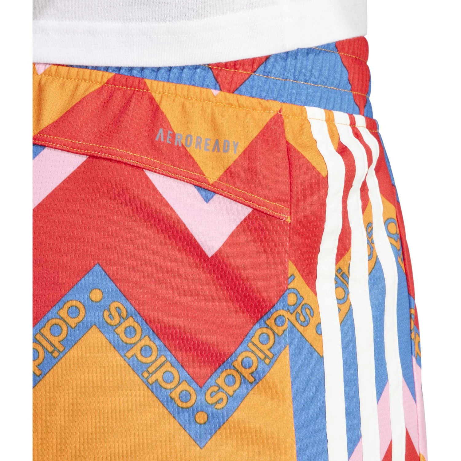Adidas Farm Shorts Dames - Vivid Red/universe Orange IM2377 7 Adidas Farm Shorts Dames - Vivid Red/universe Orange IM2377 - Afbeelding 5