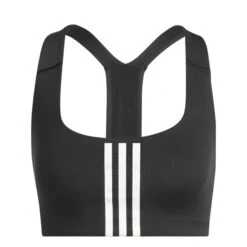 Adidas Powerimpact Training Logo Sport-BH Met Normale Ondersteuning Dames - Black/white HE9063