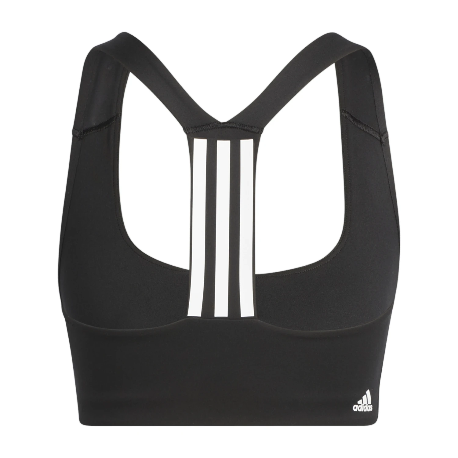 Adidas Powerimpact Training Logo Sport-BH Met Normale Ondersteuning Dames - Black/white HE9063 4 Adidas Powerimpact Training Logo Sport-BH Met Normale Ondersteuning Dames - Black/white HE9063 - Afbeelding 2