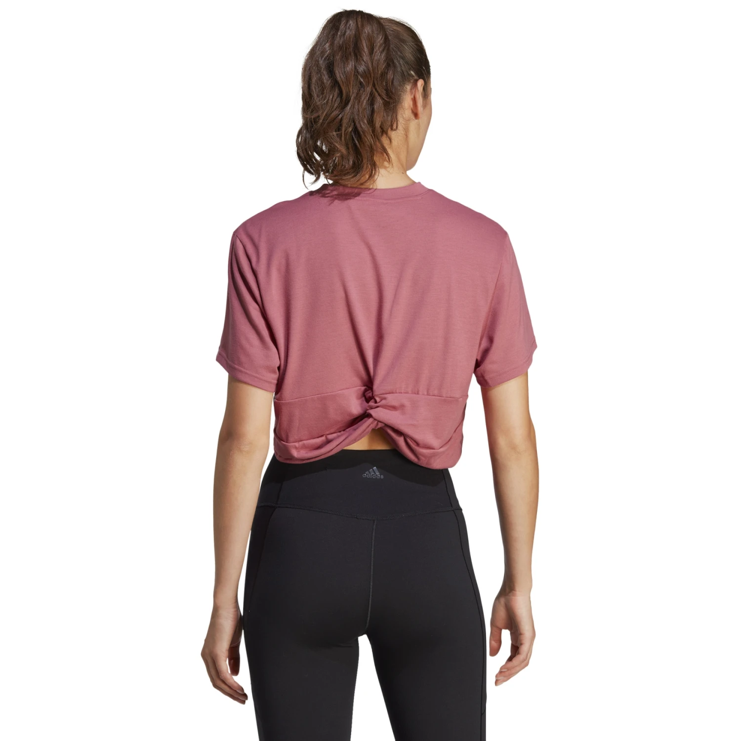 Adidas Women's Studio Shirt - Pink String IB8563 4 Adidas Women's Studio Shirt - Pink String IB8563 - Afbeelding 2