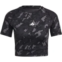 Adidas Techfit Camo Print Crop Training T-Shirt Dames - Carbon IC8052 13 Adidas Techfit Camo Print Crop Training T-Shirt Dames - Carbon IC8052 -Fitness-Mode Winkel adidas womens techfit camo print crop training t shirt carbon ic8052 1 1362182
