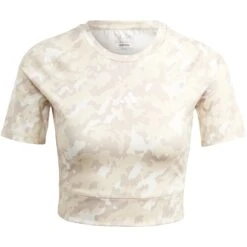 Adidas Techfit Camo Print Crop Training T-Shirt Dames - Wonder Taupe IC8053 13 Adidas Techfit Camo Print Crop Training T-Shirt Dames - Wonder Taupe IC8053 -Fitness-Mode Winkel adidas womens techfit camo print crop training t shirt wonder taupe ic8053 2 1362187
