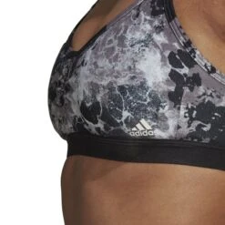Adidas Yoga Essentials Studio Light-Support Allover Print Sport-BH Dames - Bliss Orange HL6114 -Fitness-Mode Winkel adidas womens terrex essential aop bra black hc3726 8 1238381