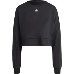 Adidas AEROREADY Studio Loose Sweatshirt Dames - Black/white HD8938 13 Adidas AEROREADY Studio Loose Sweatshirt Dames - Black/white HD8938 -Fitness-Mode Winkel adidas womens terrex studio sweater black white hd8938 6 1259576