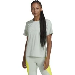 Adidas HIIT T-Shirt Dames - Linen Green HN0070