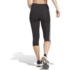 Adidas Train Essentials 3-Stripes High-Waisted Leggings 3/4 Dames - Zwart HT5437 12 Adidas Train Essentials 3-Stripes High-Waisted Leggings 3/4 Dames - Zwart HT5437 -Fitness-Mode Winkel adidas womens train essentials 3 stripes high waisted 3 4 leggings black ht5437 2 1370760
