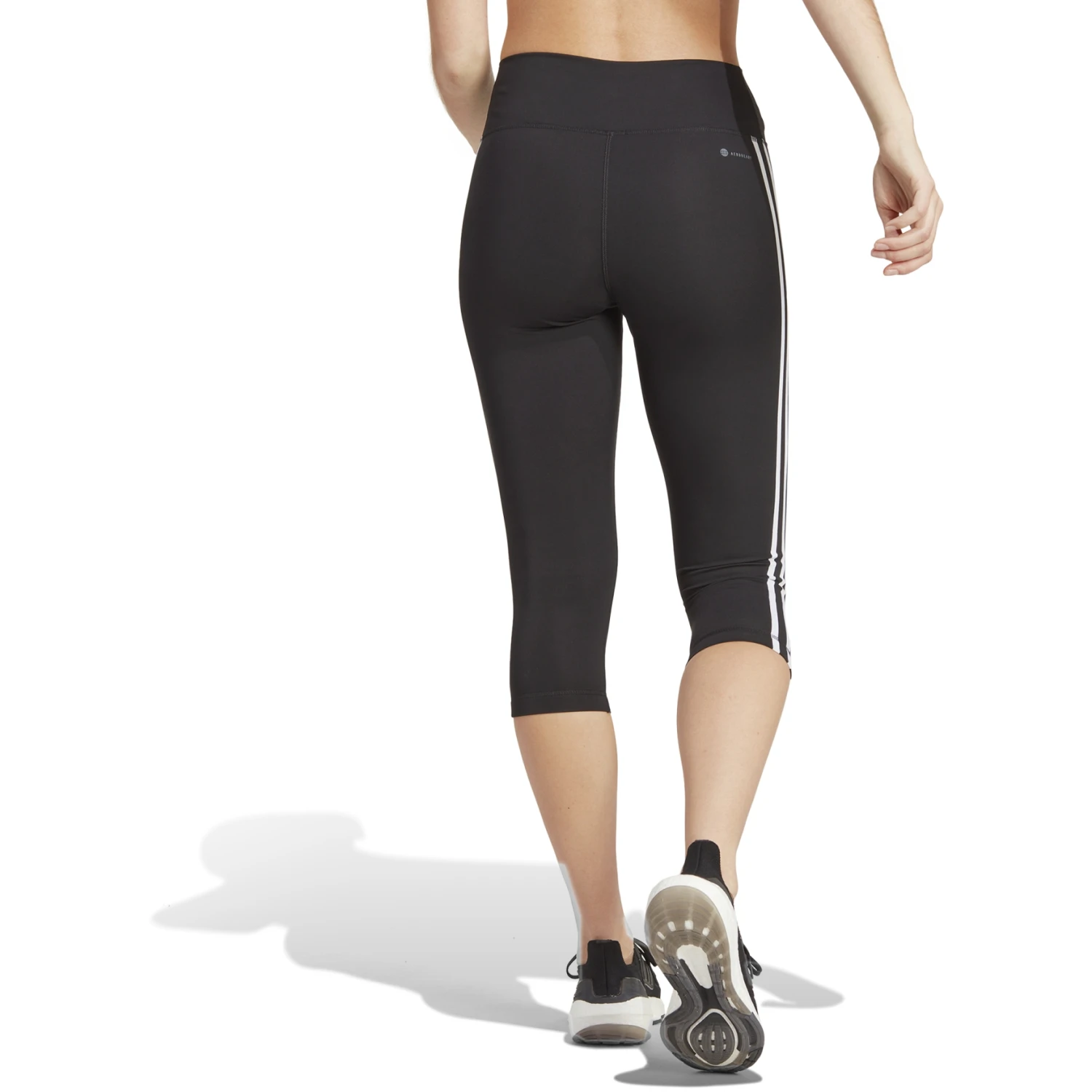 Adidas Train Essentials 3-Stripes High-Waisted Leggings 3/4 Dames - Zwart HT5437 7 Adidas Train Essentials 3-Stripes High-Waisted Leggings 3/4 Dames - Zwart HT5437 - Afbeelding 5