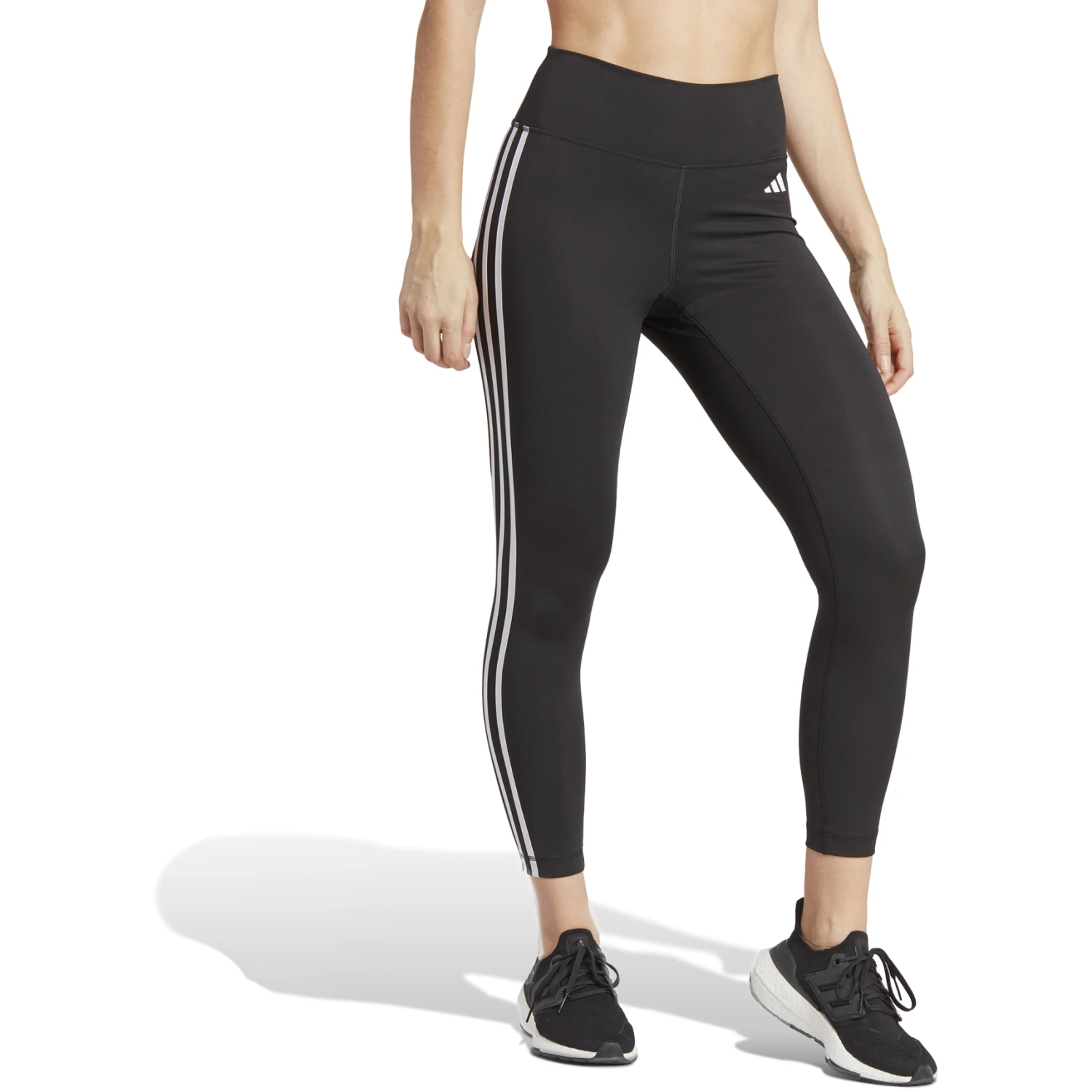 Adidas Train Essentials 3-Stripes High-Waisted Leggings 7/8 Dames - Zwart HT5438 6 Adidas Train Essentials 3-Stripes High-Waisted Leggings 7/8 Dames - Zwart HT5438 - Afbeelding 4