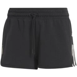 Adidas Train Essentials 3-Stripes Pacer Shorts Dames - Zwart/wit HR7853