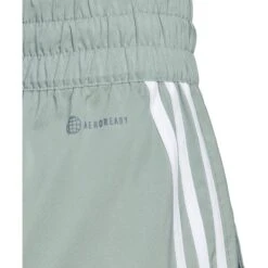 Adidas TRAINICONS 3-Stripes Woven Broek Dames - Silk Green/white HS2367 -Fitness-Mode Winkel adidas womens trainicons 3 stripes woven pants silk green white hs2367 2 1368540