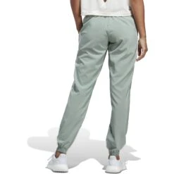 Adidas TRAINICONS 3-Stripes Woven Broek Dames - Silk Green/white HS2367 -Fitness-Mode Winkel adidas womens trainicons 3 stripes woven pants silk green white hs2367 6 1368536