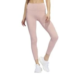Adidas Optime Training 7/8 Tights Dames - Wonder Mauve Melange HD4435 -Fitness-Mode Winkel adidas womens vf solid 7 8 tights wonder mauve hd4435 2 1139207