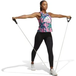 Adidas X FARM Rio Tank Top Dames - Bright Green/pul Mag HS1203 -Fitness-Mode Winkel adidas womens x farm rio tank top bright green pul mag hs1203 4 1354920