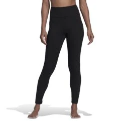 Adidas Yoga Essentials High-Waisted Tights Dames - Black HD6803 -Fitness-Mode Winkel adidas womens yoga essential 7 8 tights black hd6803 2 1239304