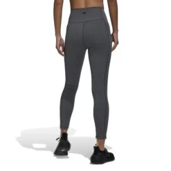Adidas Yoga Studio 7/8-Tights Dames - Dark Grey Heather HK6614 -Fitness-Mode Winkel adidas womens yoga sto 7 8 tights dark grey heather hk6614 2 1240787