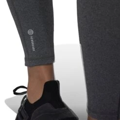 Adidas Yoga Studio 7/8-Tights Dames - Dark Grey Heather HK6614 -Fitness-Mode Winkel adidas womens yoga sto 7 8 tights dark grey heather hk6614 4 1240785