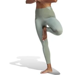 Adidas Yoga Luxe Studio Legging 7/8 Dames - Silk Green HR5414 11 Adidas Yoga Luxe Studio Legging 7/8 Dames - Silk Green HR5414 -Fitness-Mode Winkel adidas womens yoga studio luxe 7 8 leggings silk green hr5414 1 1373331