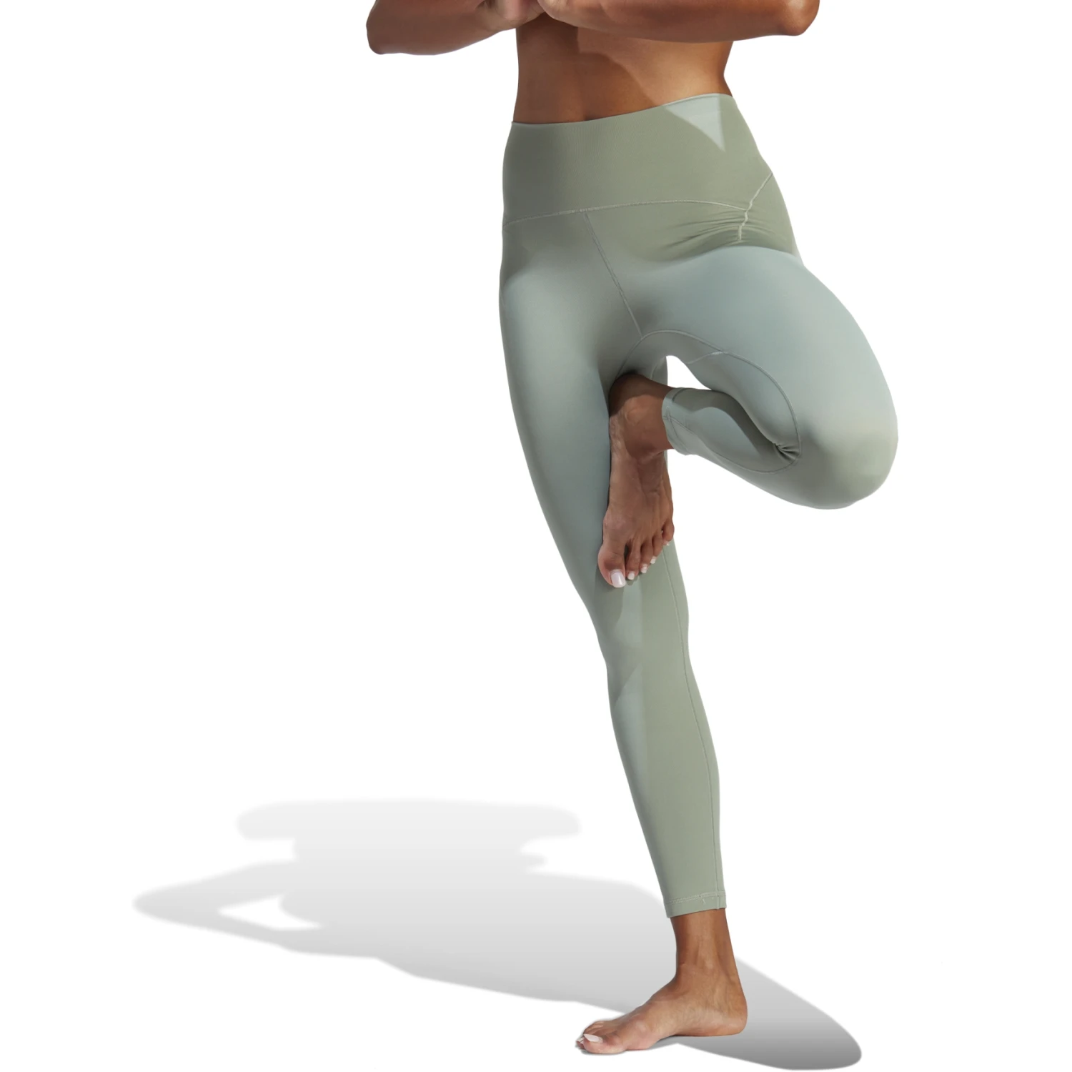 Adidas Yoga Luxe Studio Legging 7/8 Dames - Silk Green HR5414 6 Adidas Yoga Luxe Studio Legging 7/8 Dames - Silk Green HR5414 - Afbeelding 4