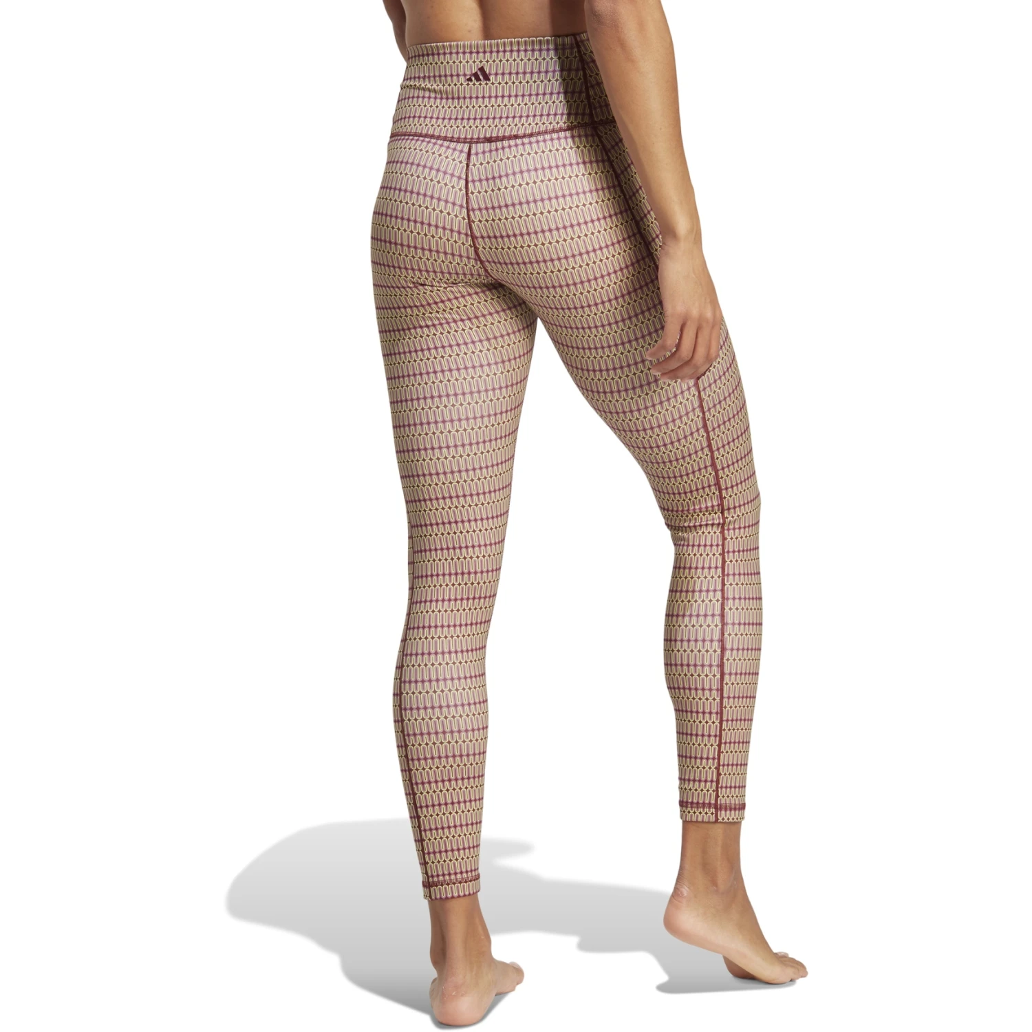 Adidas Yoga Studio Seasonal Legging Dames - Shadow Red HY2803 4 Adidas Yoga Studio Seasonal Legging Dames - Shadow Red HY2803 - Afbeelding 2