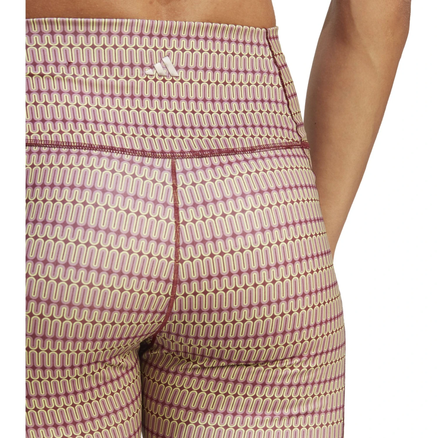 Adidas Yoga Studio Seasonal Legging Dames - Shadow Red HY2803 6 Adidas Yoga Studio Seasonal Legging Dames - Shadow Red HY2803 - Afbeelding 4