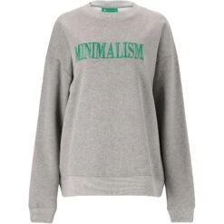 Athlecia Aurore Sweatshirt Dames - Light Grey Melange -Fitness-Mode Winkel athlecia aurore w sweat womens light grey melange 2 1265568