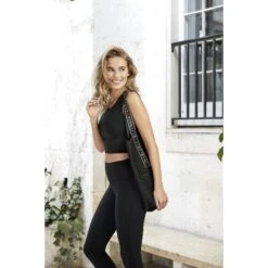 Athlecia Elinor Logo Sport-BH Dames - Zwart -Fitness-Mode Winkel athlecia elinor w high rise logo tights womens black 1 1157273