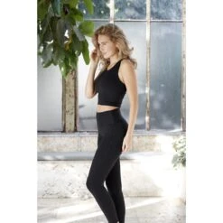 Athlecia Elinor Logo Sport-BH Dames - Zwart -Fitness-Mode Winkel athlecia elinor w high rise logo tights womens black 9 1157284