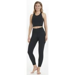 Athlecia Elinor Logo Sport-BH Dames - Zwart -Fitness-Mode Winkel athlecia elinor w logo bra womens black 6 1157307