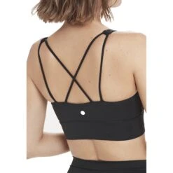Athlecia Gaby Sport-BH Dames - Zwart -Fitness-Mode Winkel athlecia gaby womens sports bra black 2 1439377