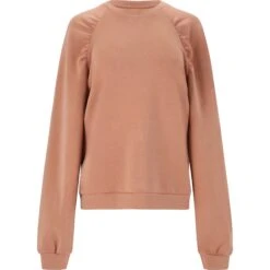 Athlecia Jillnana Sweatshirt Dames - Mocha Mousse