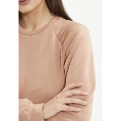 Athlecia Jillnana Sweatshirt Dames - Mocha Mousse -Fitness-Mode Winkel athlecia jillnana w sweat womens pullover mocha mousse 5 1266023