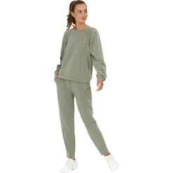 Athlecia Jillnana Sweatshirt Dames - Shadow -Fitness-Mode Winkel athlecia jillnana womens sweatshirt shadow 1439486