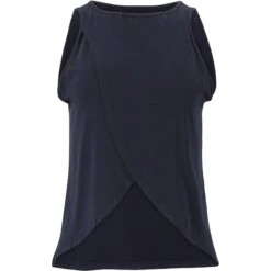Athlecia Seaweed Tanktop Dames - Dark Sapphire -Fitness-Mode Winkel athlecia seaweed w top womens dark sapphire 3 1266363