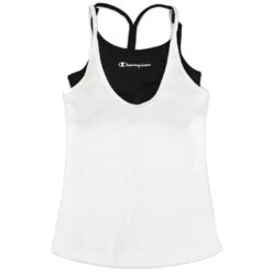 Champion Legacy Womens Tank Top With Bra - White/black