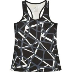 Champion Legacy Ringerback Womens Tank Top - Black Allover