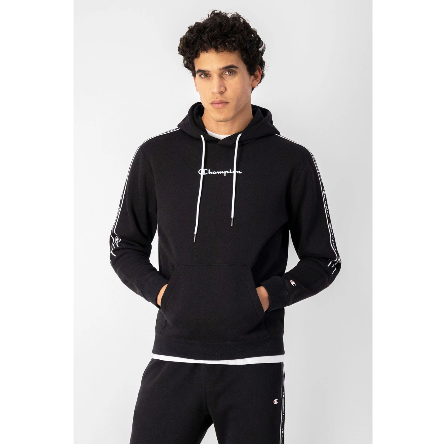 Champion Legacy Hooded Sweatshirt 217829 - Black Beauty 4 Champion Legacy Hooded Sweatshirt 217829 - Black Beauty - Afbeelding 2