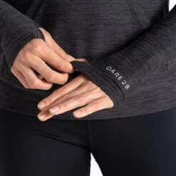 Dare 2b Sprint City Dames Hoodie - 800 Zwart -Fitness-Mode Winkel dare 2b sprint city women hoodie 800 black 3 1532414