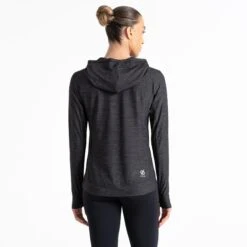 Dare 2b Sprint City Dames Hoodie - 800 Zwart -Fitness-Mode Winkel dare 2b sprint city women hoodie 800 black 4 1532415
