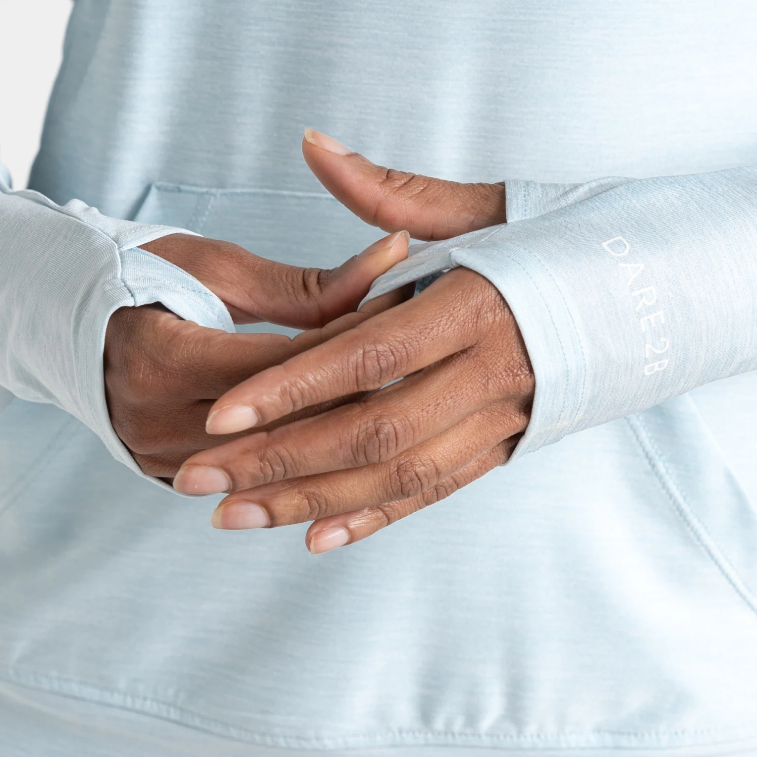 Dare 2b Sprint City Dames Hoodie - KDZ Quiet Blue Marl 5 Dare 2b Sprint City Dames Hoodie - KDZ Quiet Blue Marl - Afbeelding 3