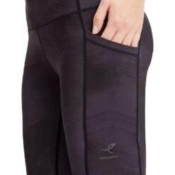 ENERGETICS Corra Leggings 3/4 Dames - Allover Print/black -Fitness-Mode Winkel energetics corra womens 3 4 fitness tights allover print black 2 1475572