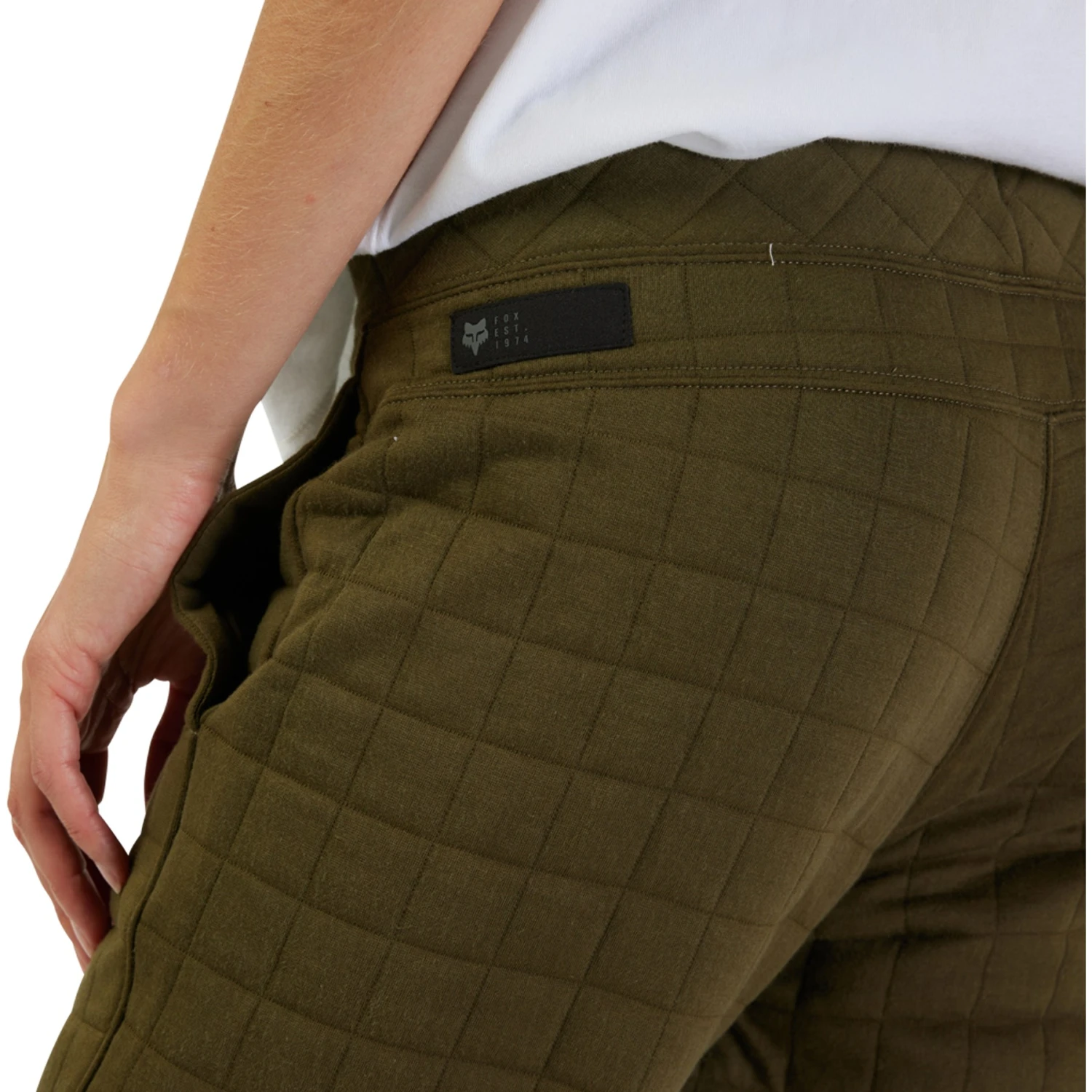 Fox Racing FOX Quilted Fleece Joggingbroek Dames - Olive Green 8 Fox Racing FOX Quilted Fleece Joggingbroek Dames - Olive Green - Afbeelding 6