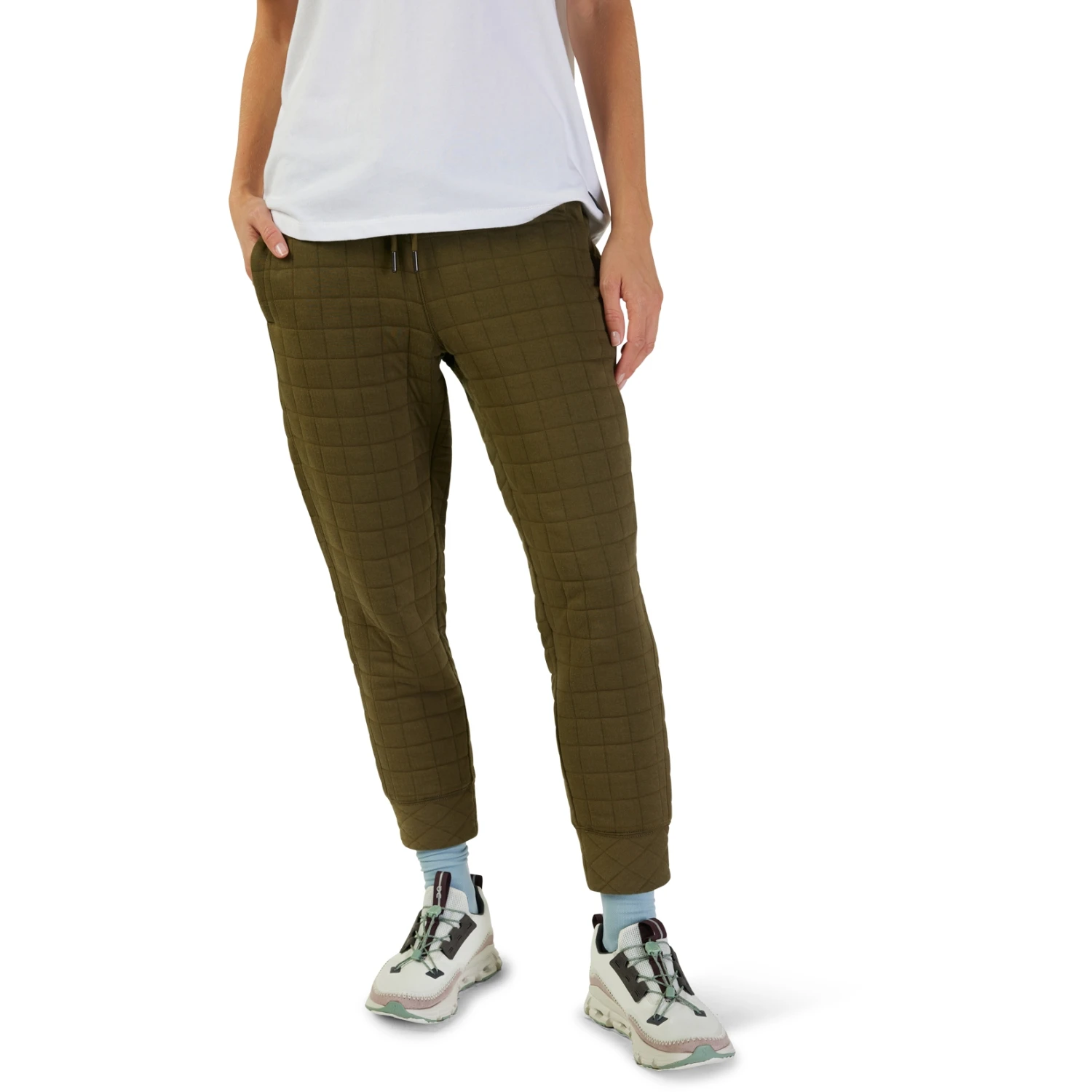 Fox Racing FOX Quilted Fleece Joggingbroek Dames - Olive Green 5 Fox Racing FOX Quilted Fleece Joggingbroek Dames - Olive Green - Afbeelding 3