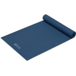 Gaiam Essentials Yoga Mat & Sling (6mm) - Navy