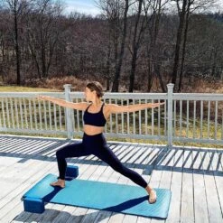 Gaiam Essentials Fitness Mat & Sling (10mm) - Navy -Fitness-Mode Winkel gaiam essentials fitness mat sling 05 63322 06 1070678 4