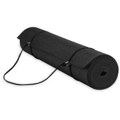 Gaiam Essentials Yoga Mat & Sling (6mm) - Black -Fitness-Mode Winkel gaiam essentials yogamatte 6mm black 63312 01 1331726