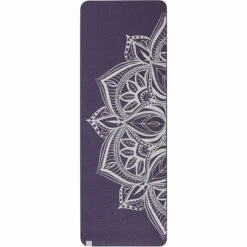 Gaiam Premium Metallic Yoga Mat (6mm) - Aubergine Medallion -Fitness-Mode Winkel gaiam premium yogamatte 6mm aubergine medallion 63844 01 1331737