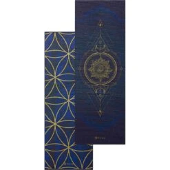 Gaiam Reversible Yoga Mat (6mm) - Metallic Sun & Moon