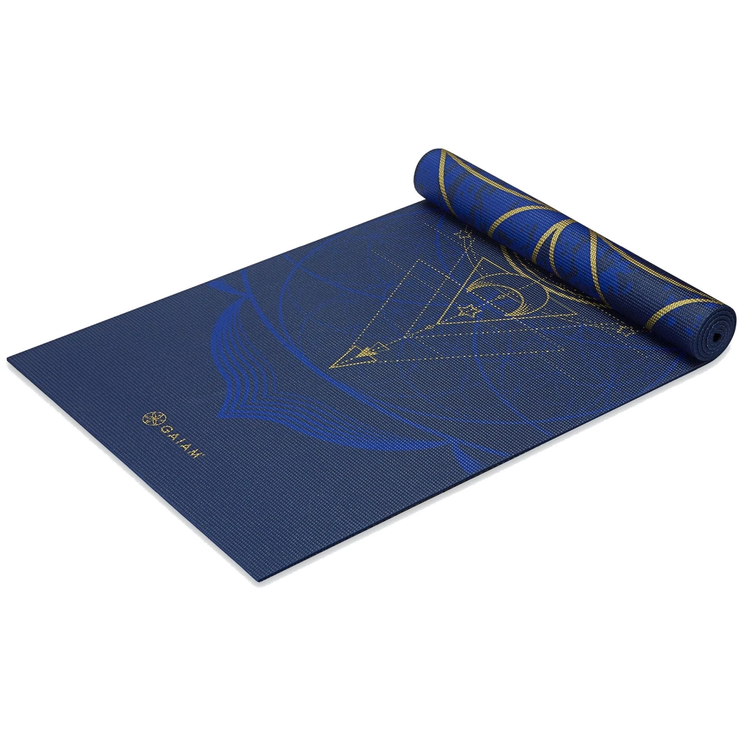 Gaiam Reversible Yoga Mat (6mm) - Metallic Sun & Moon 4 Gaiam Reversible Yoga Mat (6mm) - Metallic Sun & Moon - Afbeelding 2