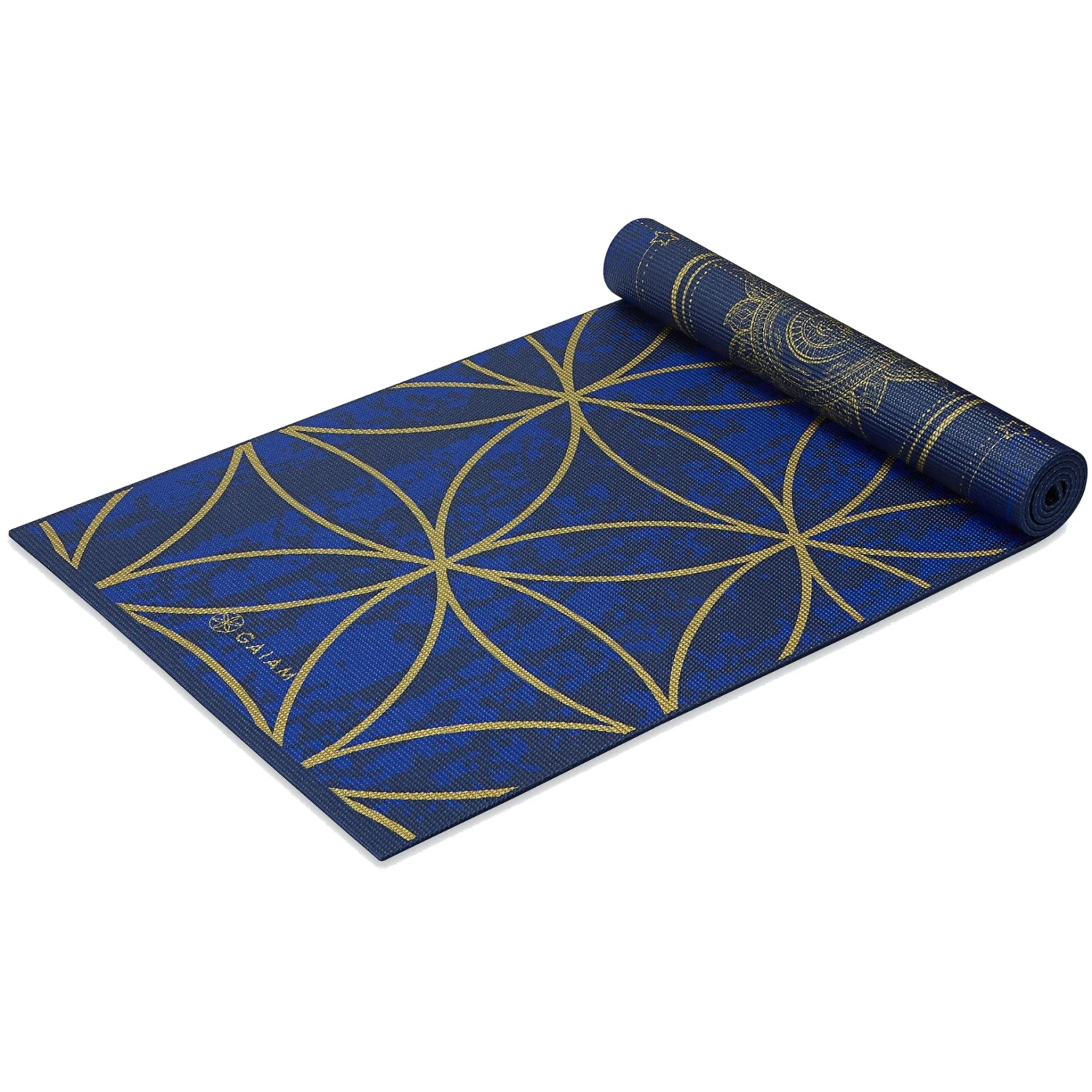 Gaiam Reversible Yoga Mat (6mm) - Metallic Sun & Moon 8 Gaiam Reversible Yoga Mat (6mm) - Metallic Sun & Moon - Afbeelding 6